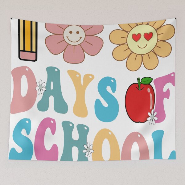 Item preview, Teacher Kids Retro Groovy 100 Days Happy 100th Day Of School designed and sold by QUOTABLE STICKERS.