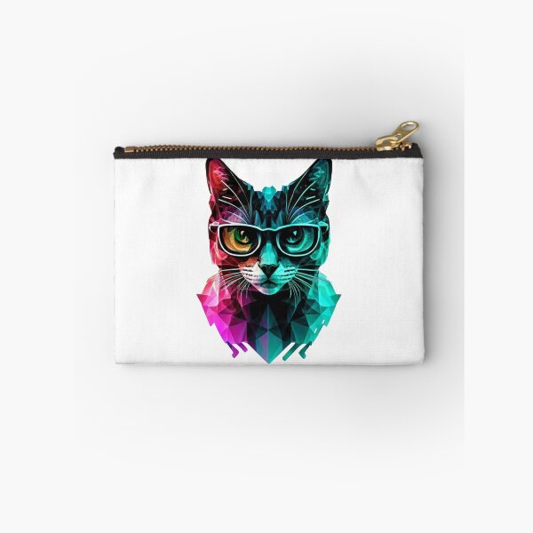 Item preview, Geek cat colorful painting designed and sold by GeekWardrobe.