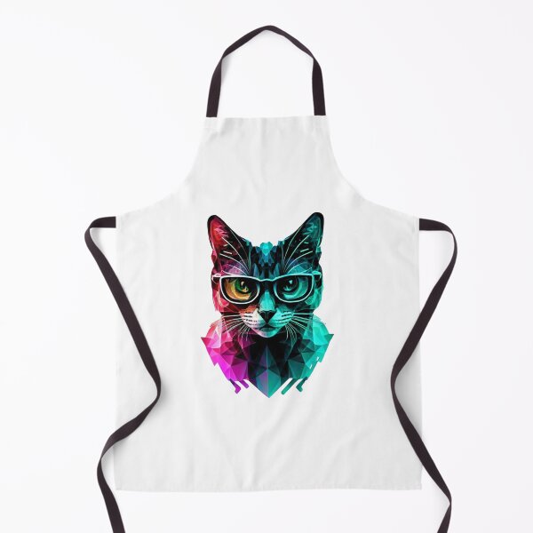 Item preview, Geek cat colorful painting designed and sold by GeekWardrobe.