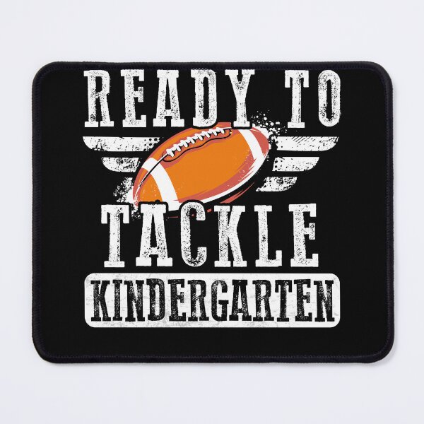Item preview, Ready To Tackle Kindergarten Football Ball Back To School designed and sold by MobyStickers.