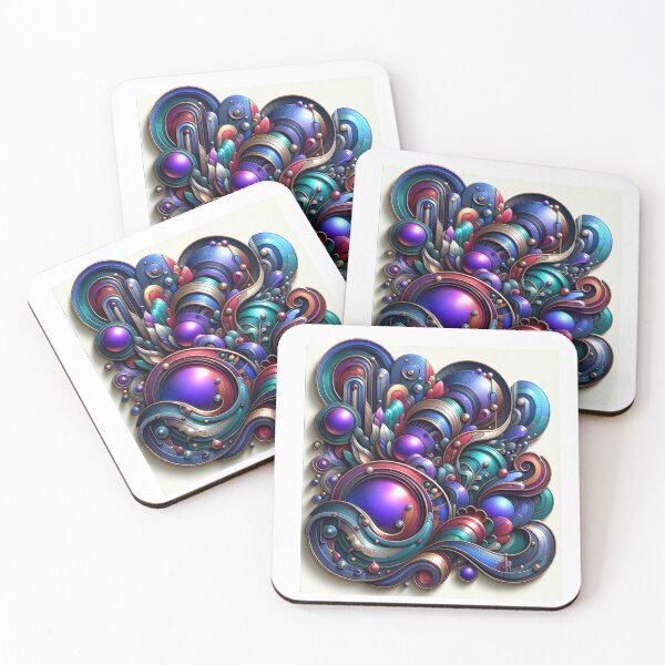 Item preview, Abstract Futuristic Jeweled Art Sticker Volume 4 designed and sold by mymagicstoreus.