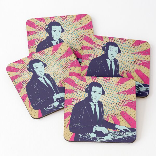 Item preview, DJ playing old vinyl deck. Party Discotheque Nightclub Pop Art designed and sold by StudioEsMoncher.