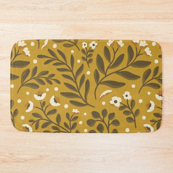 Item preview, Muted Mustard Flowers  designed and sold by greenoriginals.