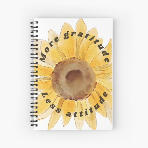 Aperçu de l'œuvre Tournesol avec plus de gratitude, moins de texte d'attitude créée et vendue par photoartdesin.