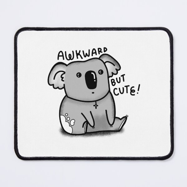 Item preview, Awkward but cute! little grey koala designed and sold by jazzydevil.
