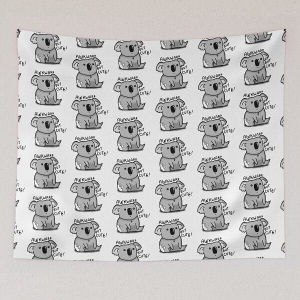 Item preview, Awkward but cute! little grey koala designed and sold by jazzydevil.