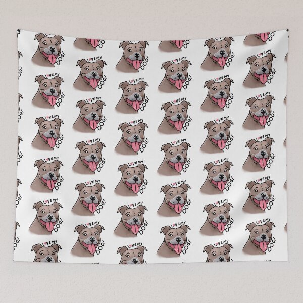 Item preview, Love my dog Staffi designed and sold by jazzydevil.