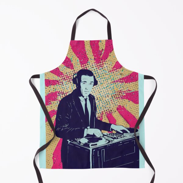 Item preview, DJ playing old vinyl deck. Party Discotheque Nightclub Pop Art designed and sold by StudioEsMoncher.