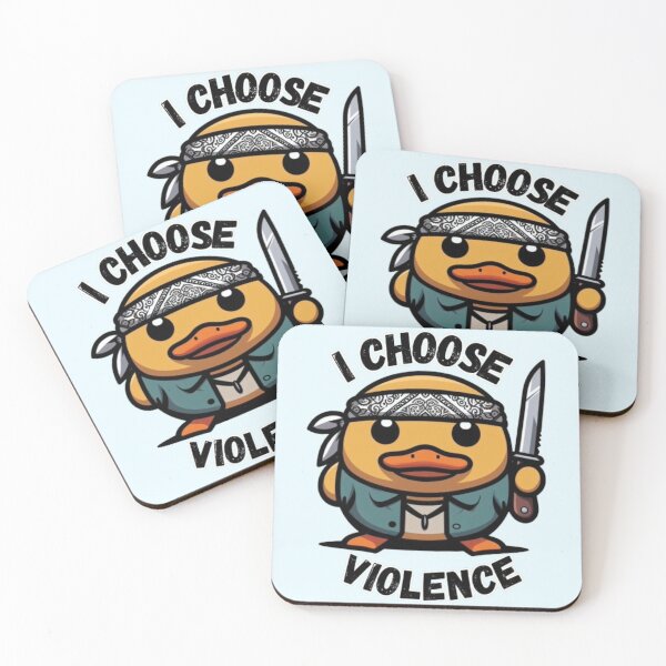 Item preview, I Choose Violence Funny Duck designed and sold by Fictio ⭐​⭐​⭐​⭐​⭐​.