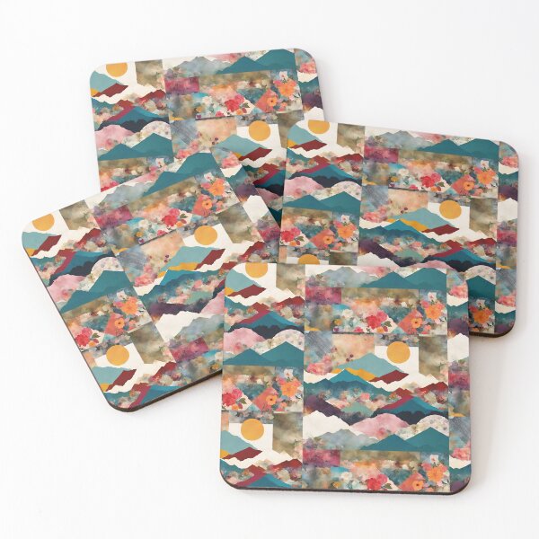 Item preview, Patchwork Mountain Florals designed and sold by echowood26.