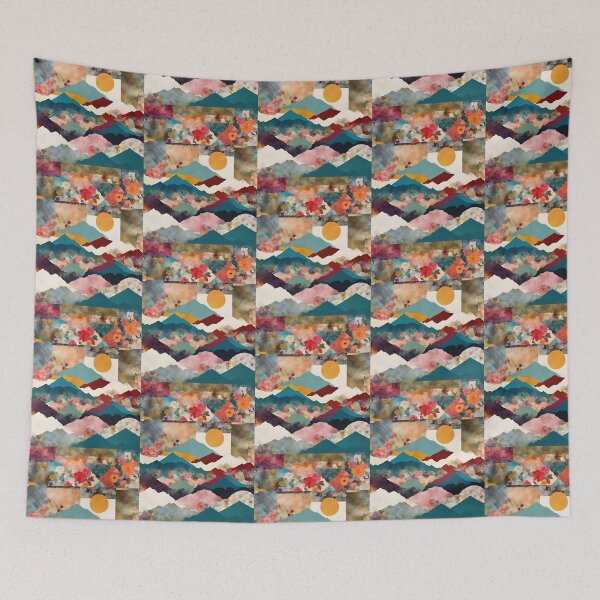 Item preview, Patchwork Mountain Florals designed and sold by echowood26.