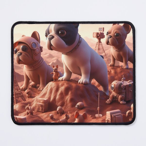 Item preview, Alien French Bulldogs Terraforming Mars designed and sold by Avida's Fever Dreams.
