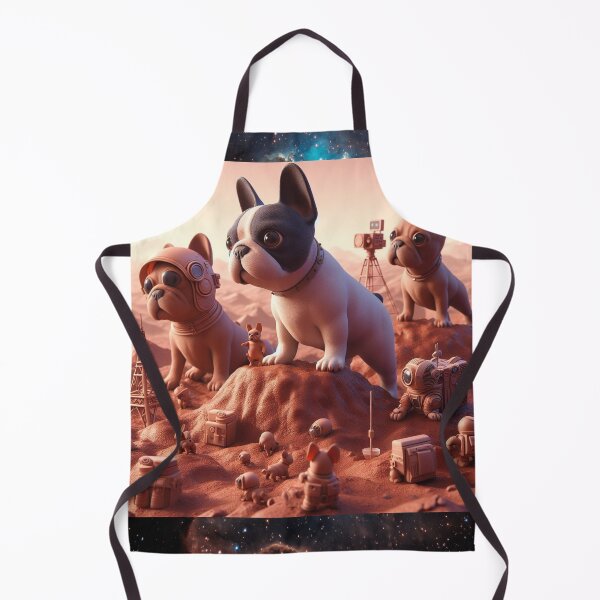 Item preview, Alien French Bulldogs Terraforming Mars designed and sold by Avida's Fever Dreams.