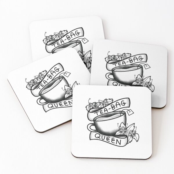 Item preview, Flash Tattoo Tea bag queen designed and sold by jazzydevil.
