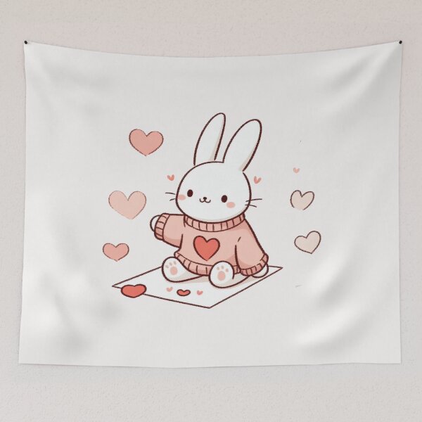Item preview, Heart Sweater Bunny Valentine's Day designed and sold by LemuellTrends.
