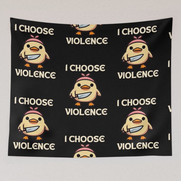 Item preview, I Choose Violence Funny Duck designed and sold by Fictio ⭐​⭐​⭐​⭐​⭐​.