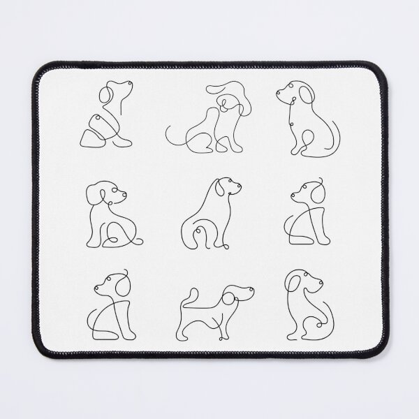 Item preview, Dog One Line Art - Dog Lovers designed and sold by patternjp.