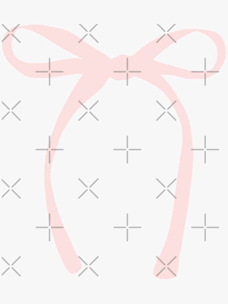 pink bow Sticker