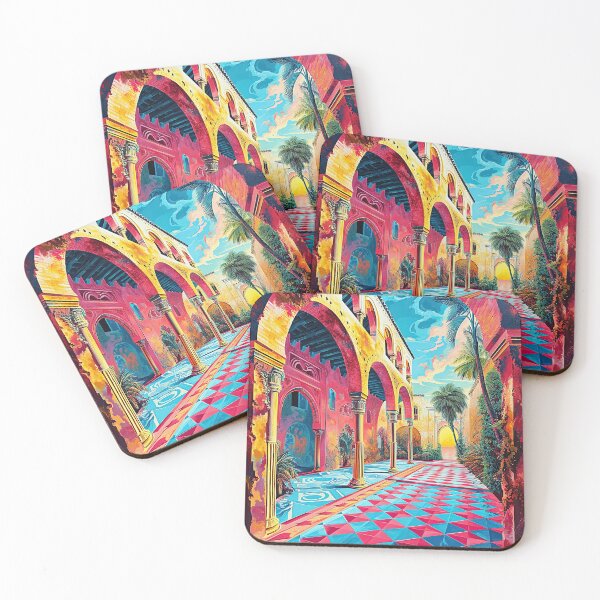 Item preview, Colorful Spanish Courtyard designed and sold by studiovisualize.