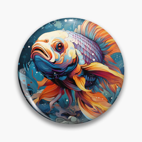 Item preview, Vibrant Aqueous Dance - Majestic Koi designed and sold by inkArtistryfine.