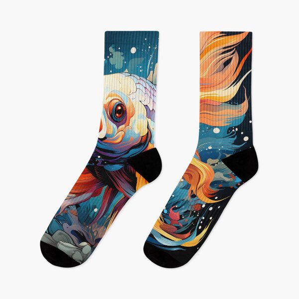 Item preview, Vibrant Aqueous Dance - Majestic Koi designed and sold by inkArtistryfine.
