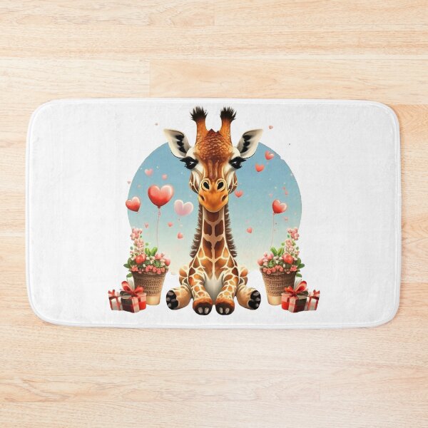 Item preview, Adorable Baby Giraffe Love - Valentine's Day Edition designed and sold by T3goods.