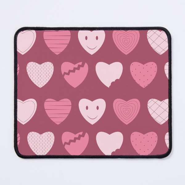 Item preview, Pink and Raspberry Red Heart Pattern designed and sold by iCraftCafe.