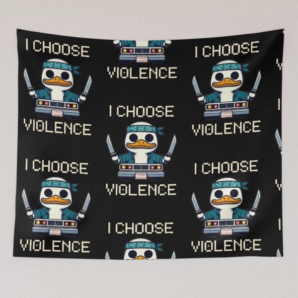 Item preview, I Choose Violence Funny Duck designed and sold by Fictio ⭐​⭐​⭐​⭐​⭐​.