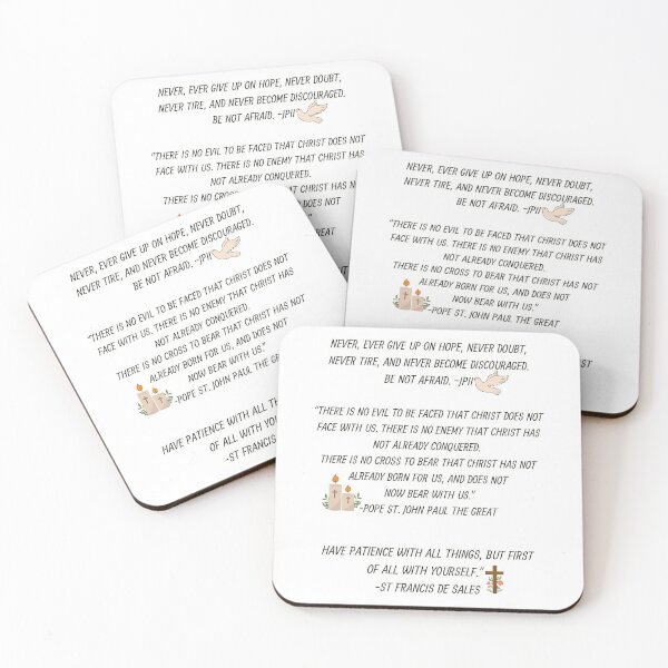 Item preview, Short Catholic Quotes Sticker Set designed and sold by Designsleashed.