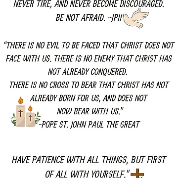 Artwork thumbnail, Short Catholic Quotes Sticker Set by Designsleashed
