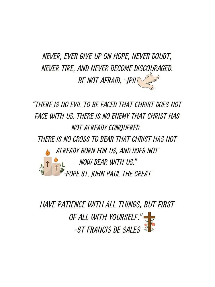 Thumbnail 3 of 3, Scarf, Short Catholic Quotes Sticker Set designed and sold by Designsleashed.