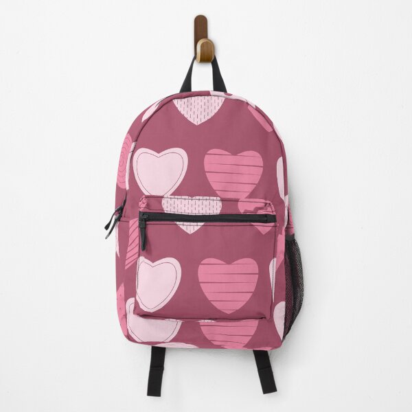 Item preview, Pink and Raspberry Red Heart Pattern designed and sold by iCraftCafe.
