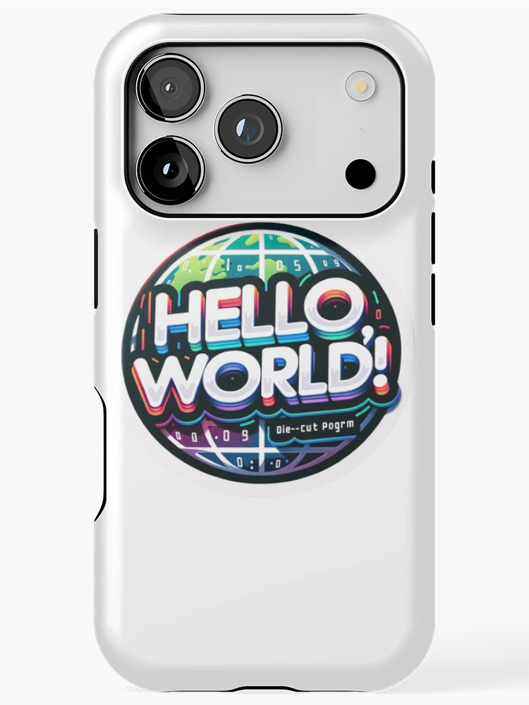 Thumbnail 1 of 4, iPhone Case, Hello World - Computer Programming designed and sold by Geekbits-Store.