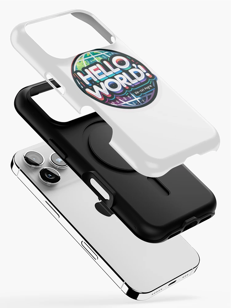 Thumbnail 2 of 4, iPhone Case, Hello World - Computer Programming designed and sold by Geekbits-Store.