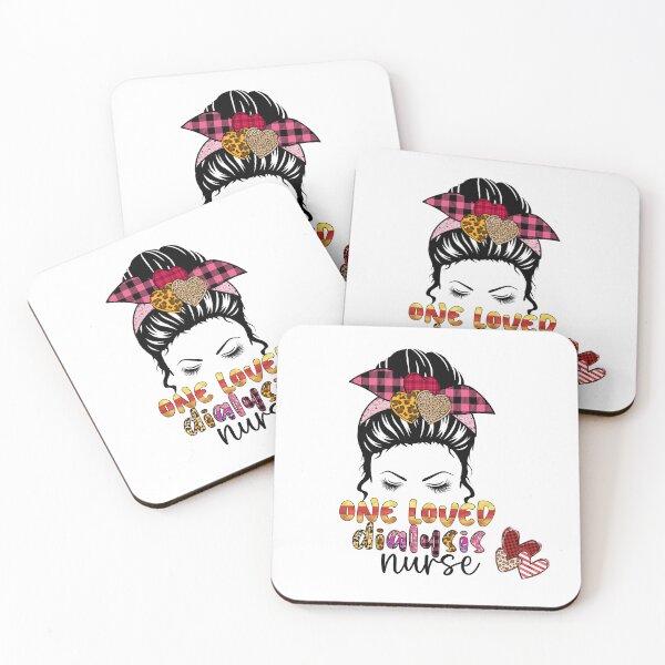 Item preview, Valentine's Day One Loved Dialysis Nurse in a Messy Bun  designed and sold by lindab142.