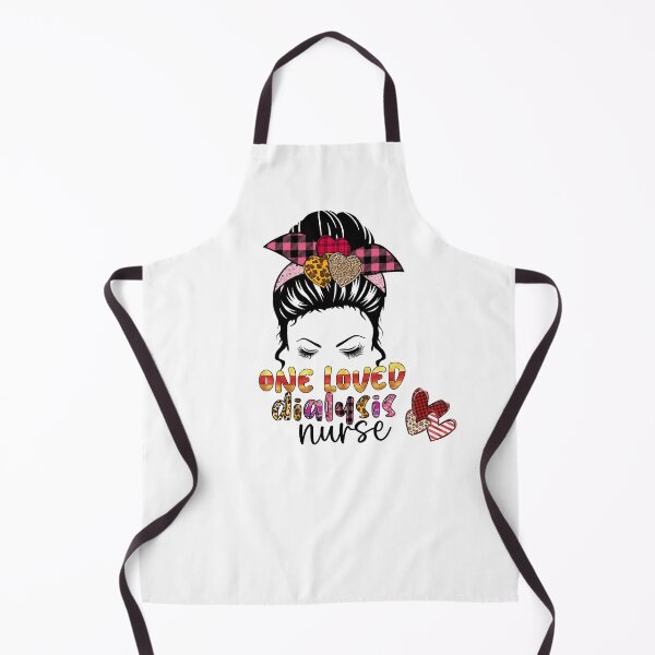 Item preview, Valentine's Day One Loved Dialysis Nurse in a Messy Bun designed and sold by lindab142.