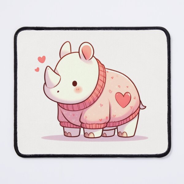 Item preview, Heart Sweater Rhino Valentine's Day designed and sold by LemuellTrends.
