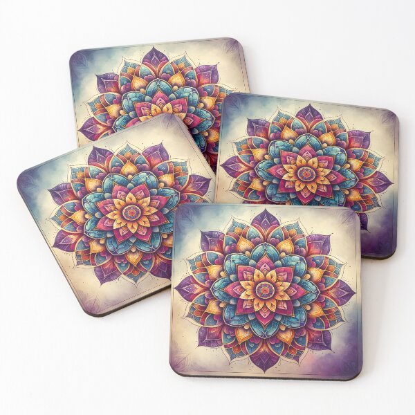 Item preview, Vibrant Mandala Artwork - Intricate Symmetry designed and sold by inkArtistryfine.