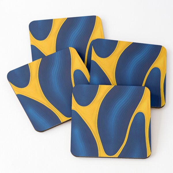 Item preview, Swirl of blue and yellow designed and sold by WANBASTEN.
