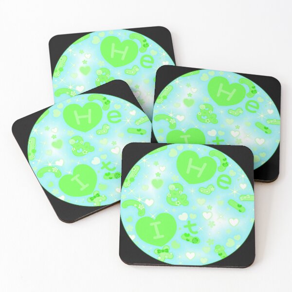 Item preview, Cutesy He/It pronoun pin (Green) designed and sold by AzamiThorn.