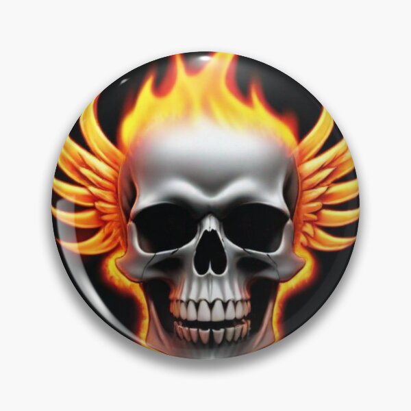 Item preview, A skull in the flames of the Phoenix designed and sold by Feuervogel85.