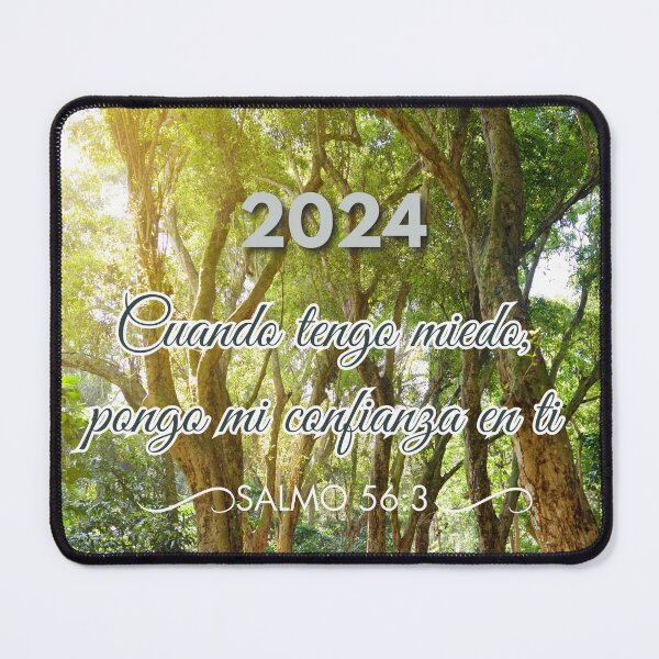 Item preview, Salmo 56:3 Yearly Bible Text in Spanish Notebook / Sticker designed and sold by Designsleashed.