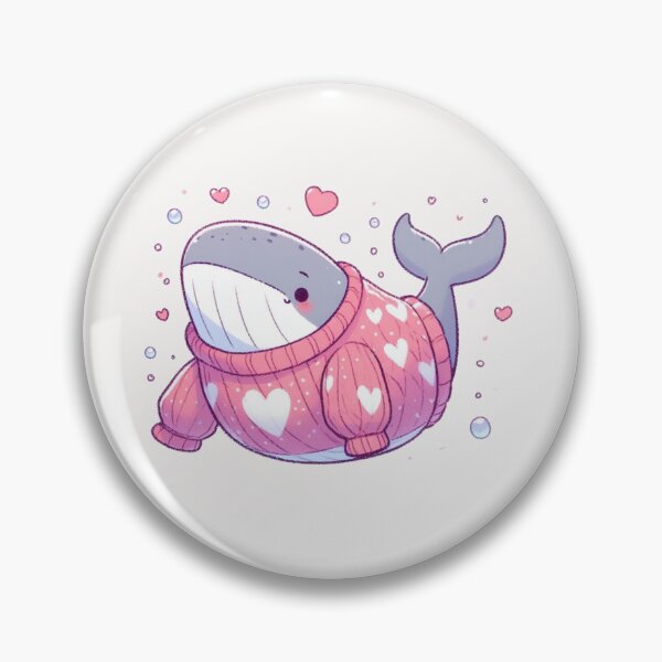 Item preview, Heart Sweater Humpback whale Valentine's Day designed and sold by LemuellTrends.