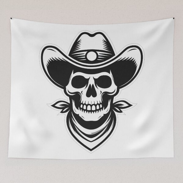 Item preview, Classic Cowboy Skull With Bandana designed and sold by revsdesign.