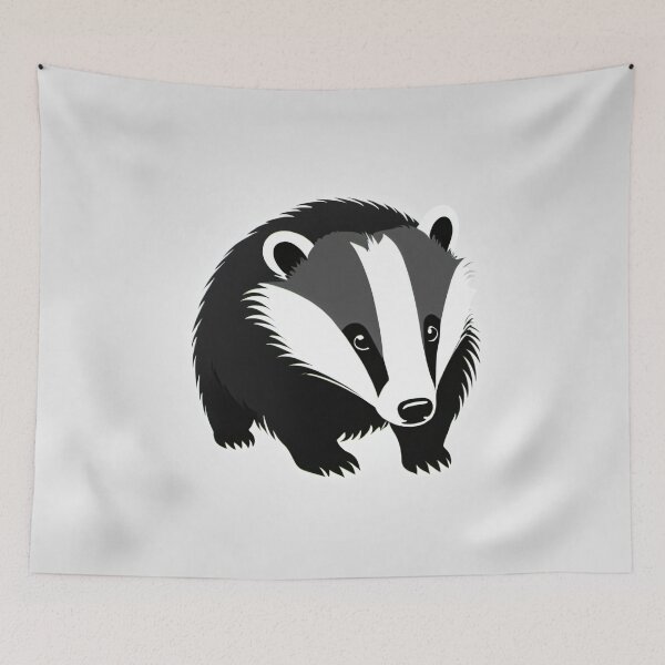 Item preview, Minimalistic Badger designed and sold by Mirokoth.