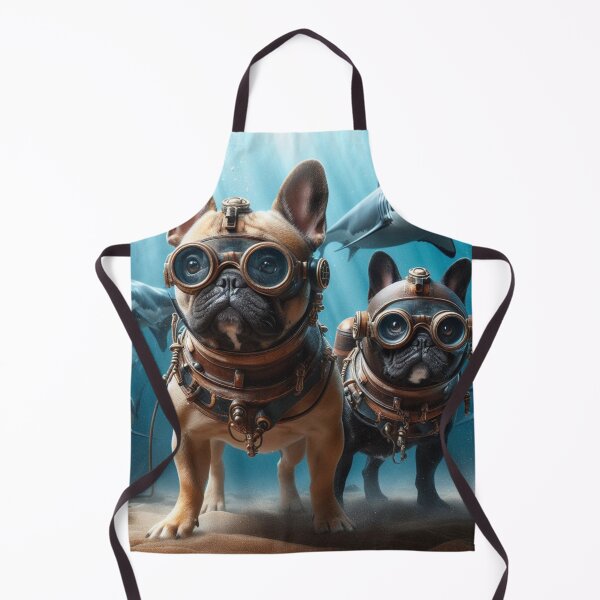 Item preview, Underwater Explorer French Bulldogs designed and sold by Avida's Fever Dreams.