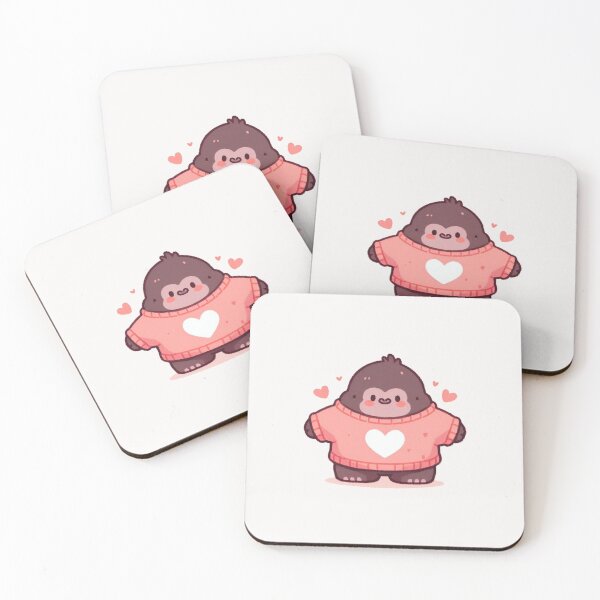 Artikelvorschau, Herzpullover Gorilla Valentinstag entworfen und verkauft von LemuellTrends.