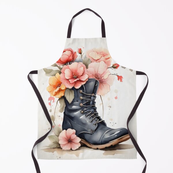 Item preview, Floral Boots - Blossoming Footwear Art Print designed and sold by Ingridpd.