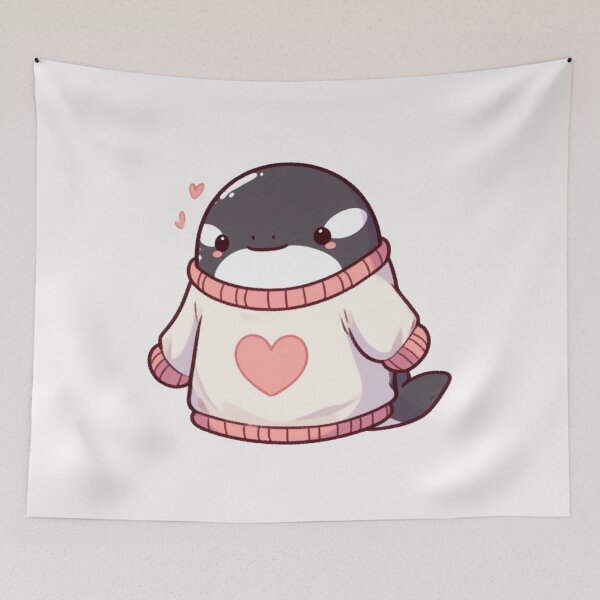 Item preview, Heart Sweater Orca Valentine's Day designed and sold by LemuellTrends.