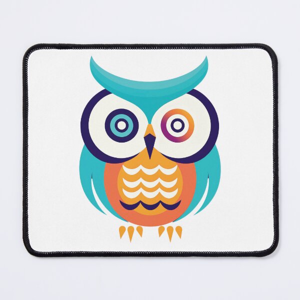 Item preview, Owl be seeing you (turquoise & orange) designed and sold by madmadamzim.
